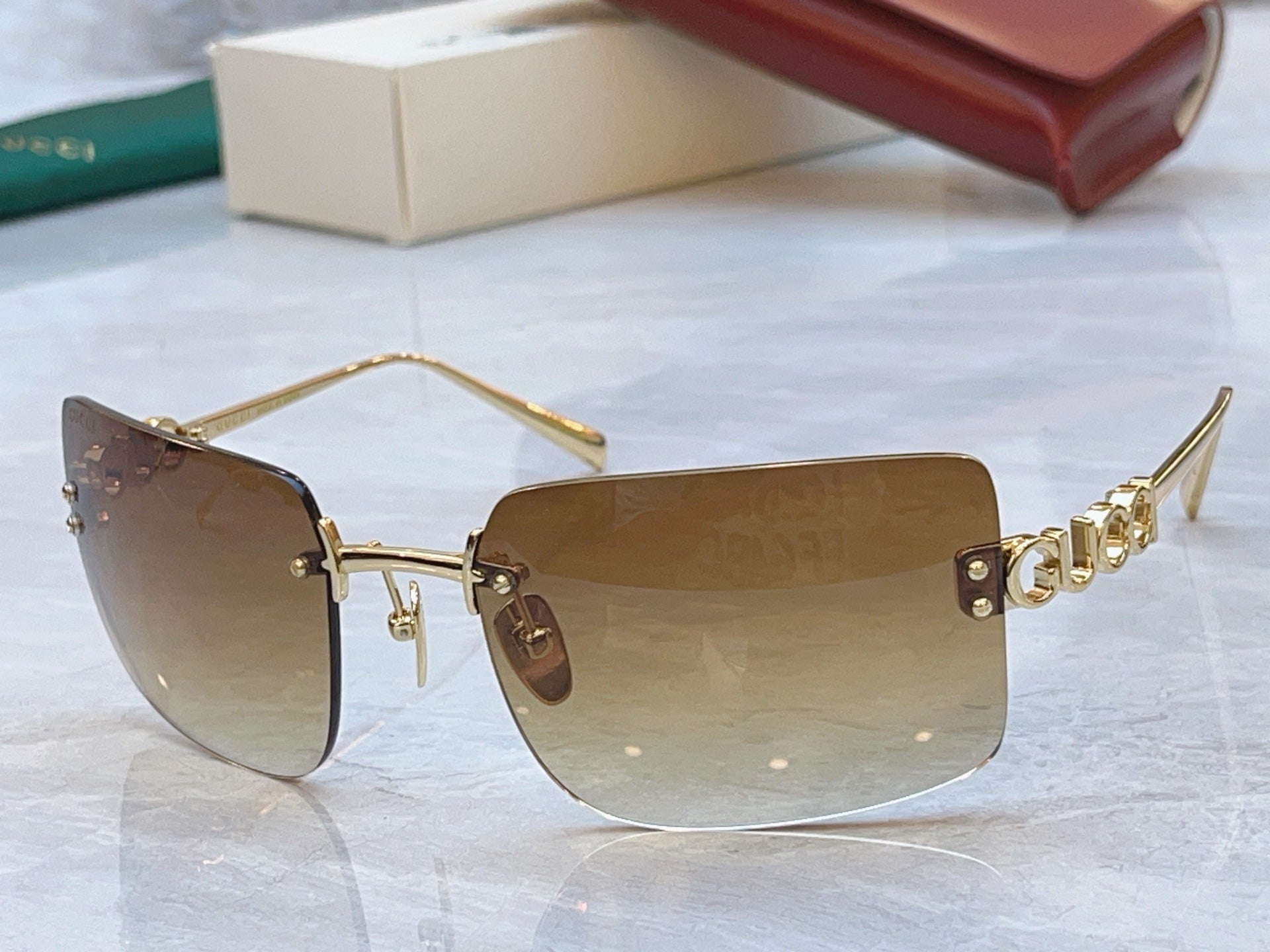 Gucci GG2038S Fashion Silver Lens Sunglasses for Men & Women - detail image 6