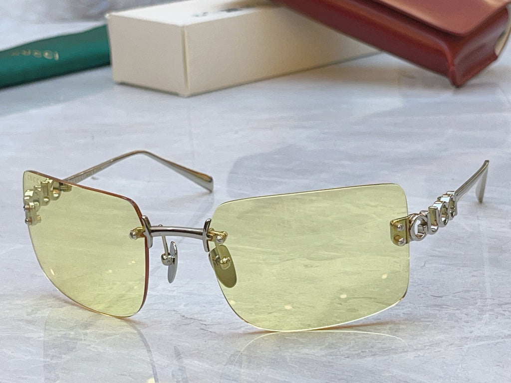 Gucci GG2038S Fashion Silver Lens Sunglasses for Men & Women