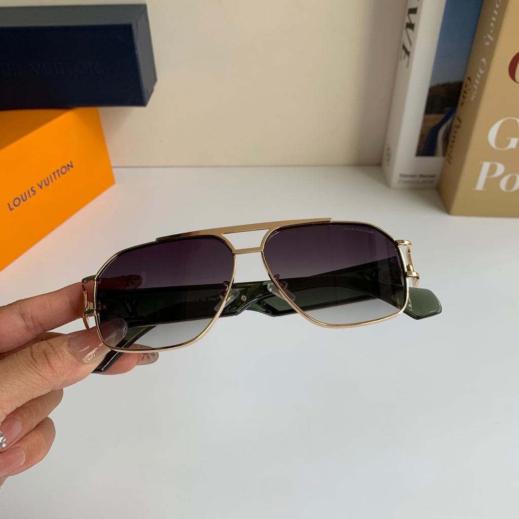 Louis Vuitton Metal Aviator Silver Lens Sunglasses for Men & Women - 493136 - detail image 3
