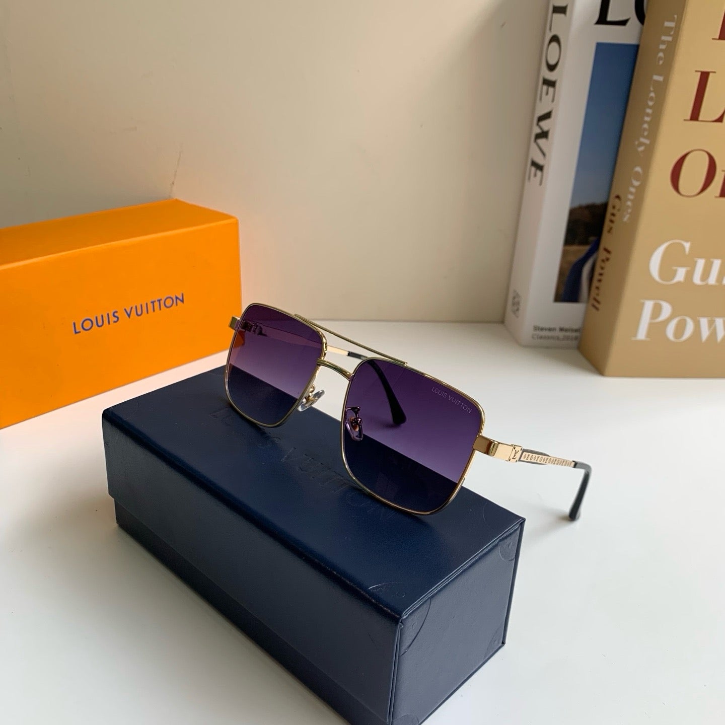 Louis Vuitton Metal Square Silver Lens Sunglasses for Men & Women - detail image 3