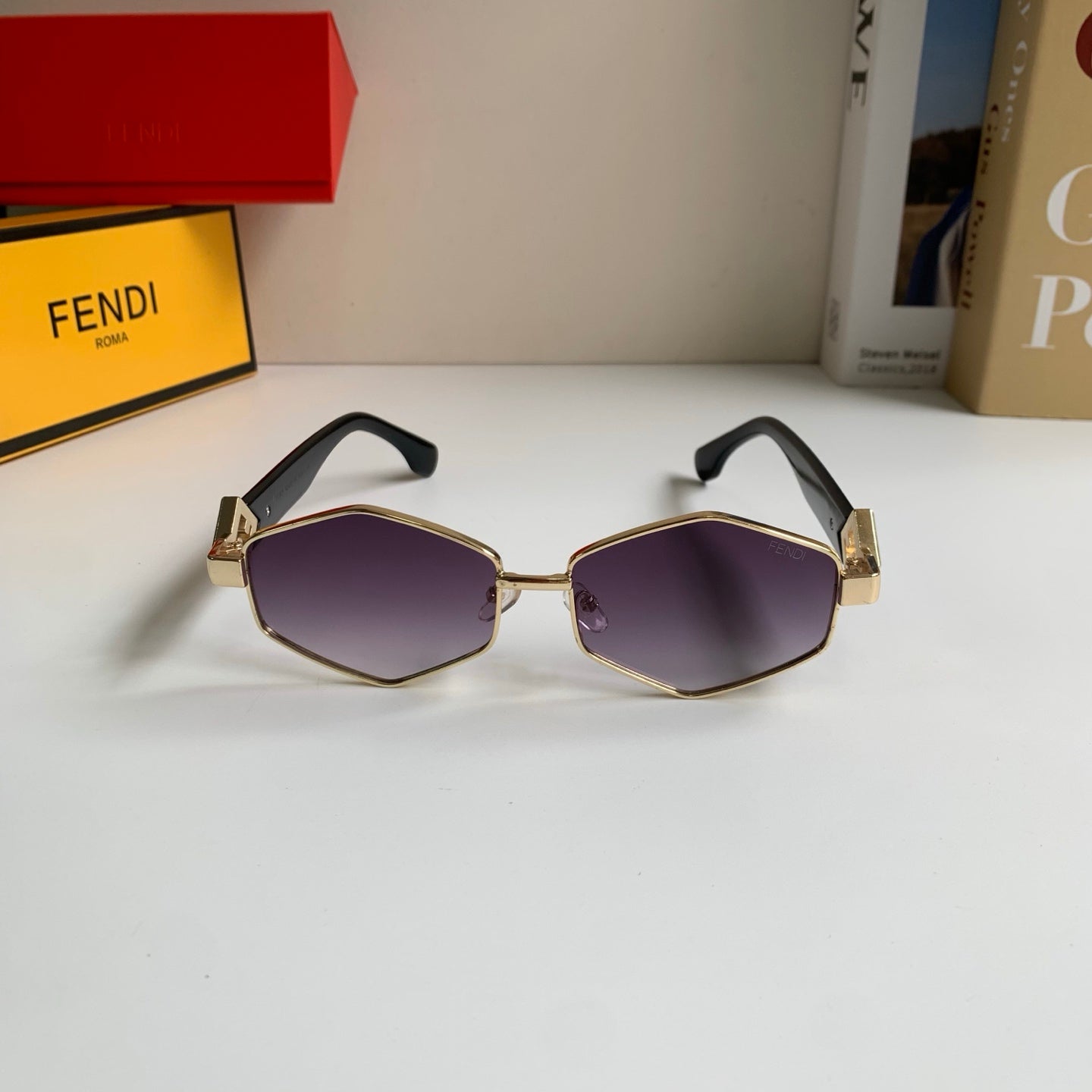 Fendi Metal Fashion Silver Lens Sunglasses for Men & Women - 487758 - detail image 5