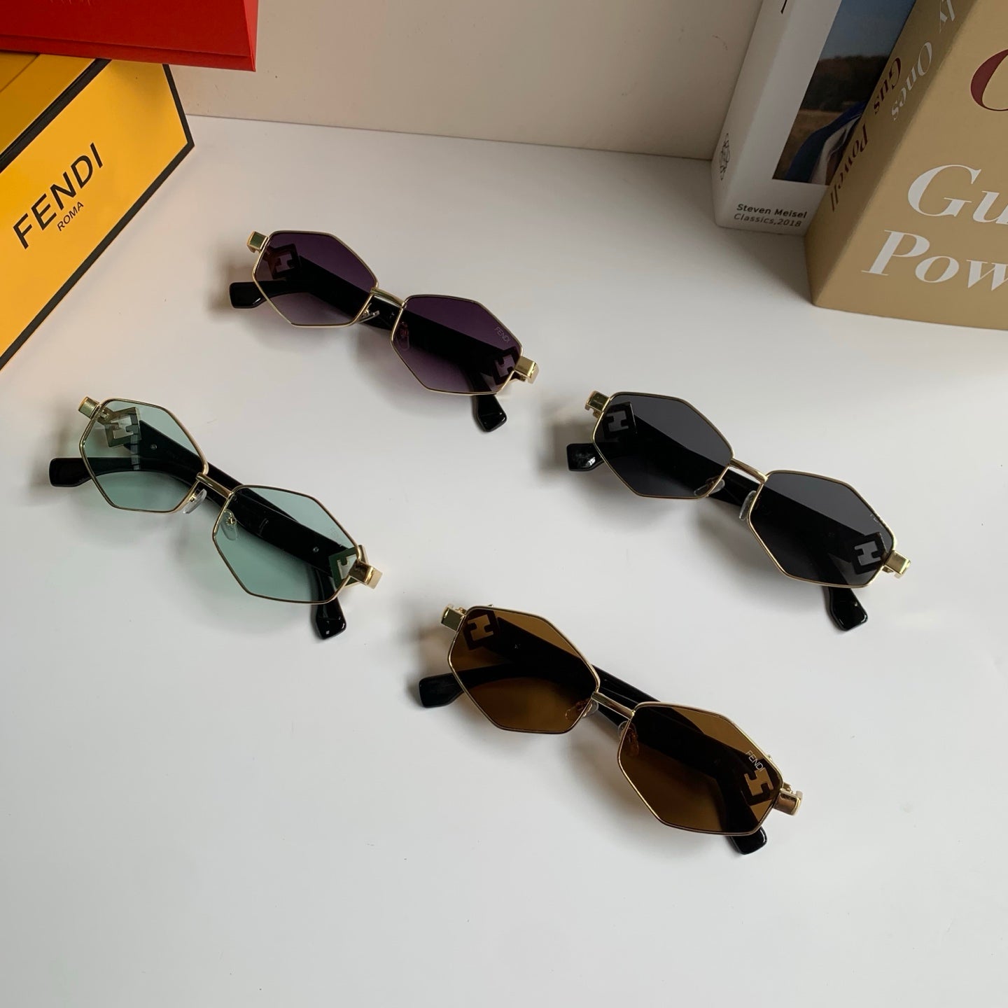 Fendi Metal Fashion Silver Lens Sunglasses for Men & Women - 487761 - detail image 9