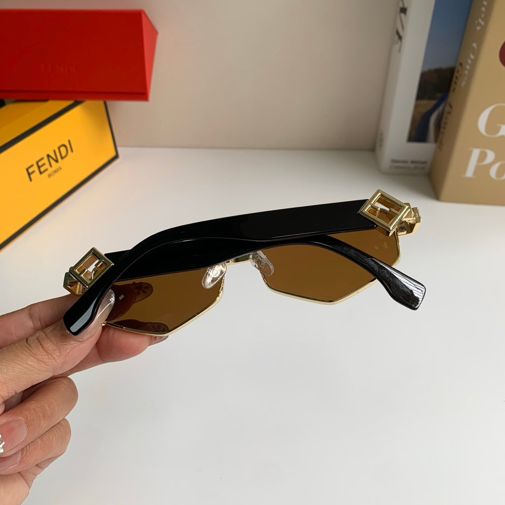 Fendi Metal Fashion Brown Lens Sunglasses for Men & Women - detail image 7