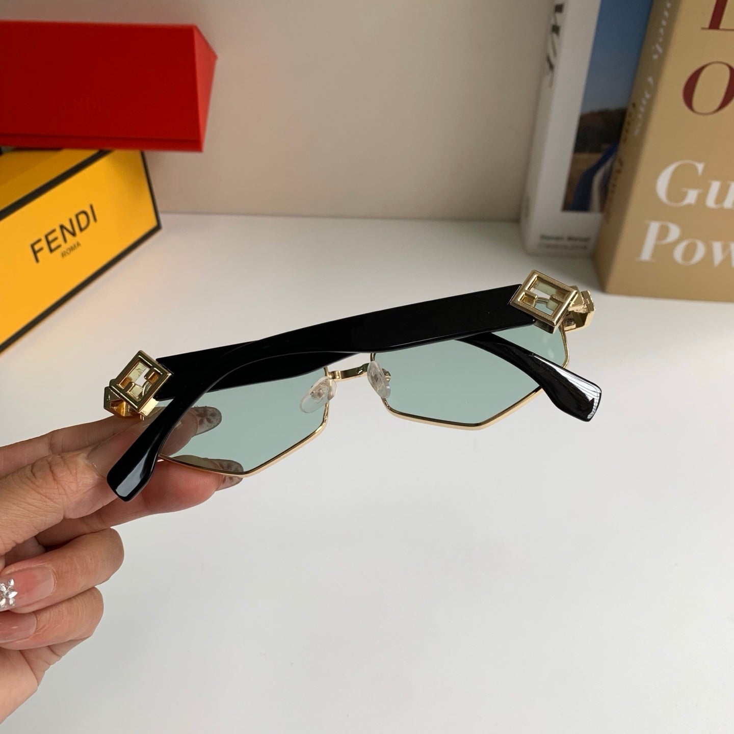 Fendi Metal Fashion Silver Lens Sunglasses for Men & Women - 487760 - detail image 7