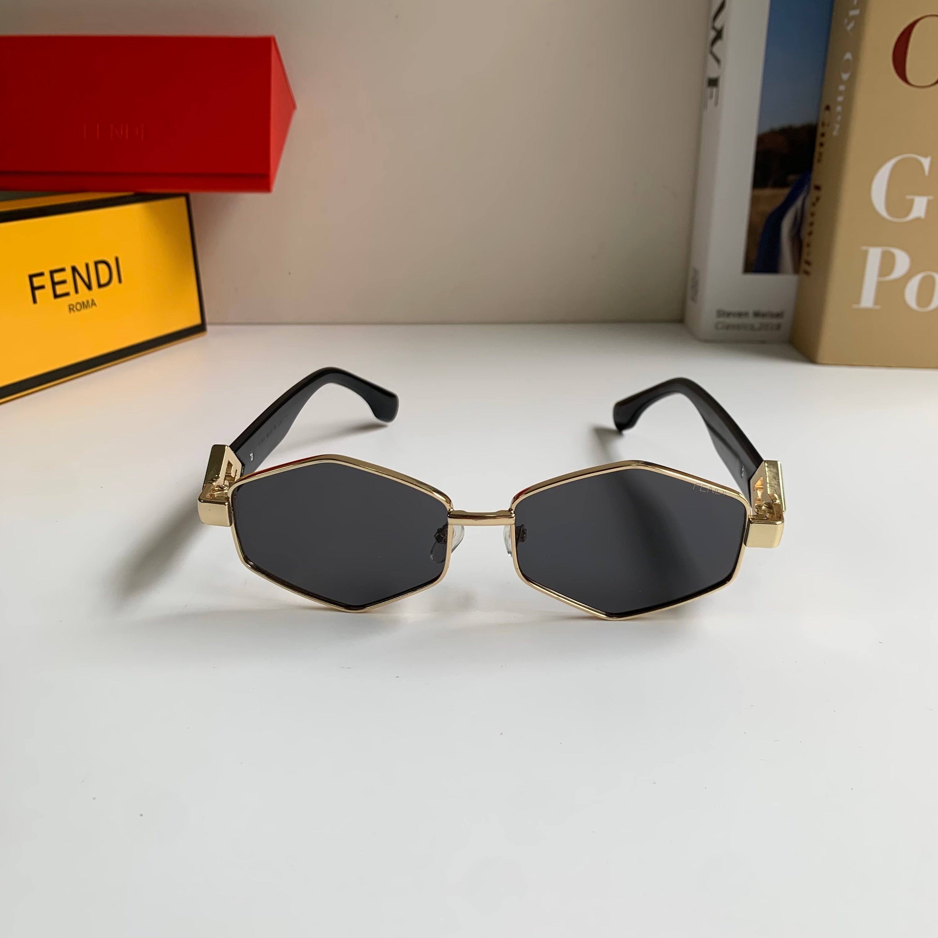 Fendi Metal Fashion Silver Lens Sunglasses for Men & Women - 487761 - detail image 5