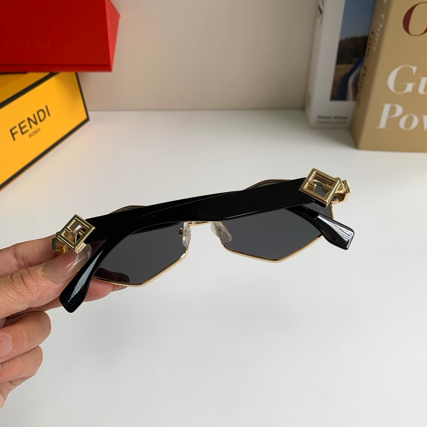 Fendi Metal Fashion Silver Lens Sunglasses for Men & Women - 487761 - detail image 6