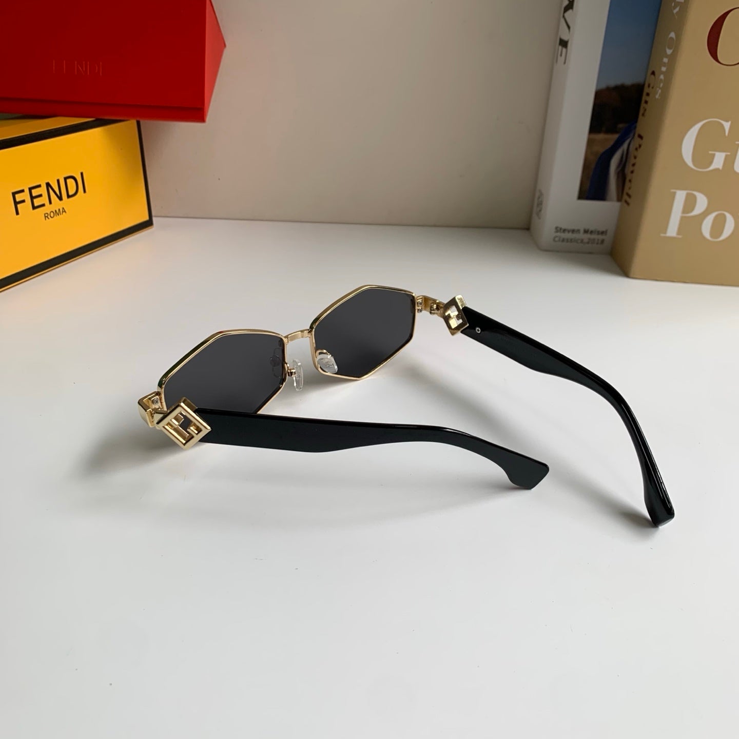 Fendi Metal Fashion Silver Lens Sunglasses for Men & Women - 487761 - detail image 7