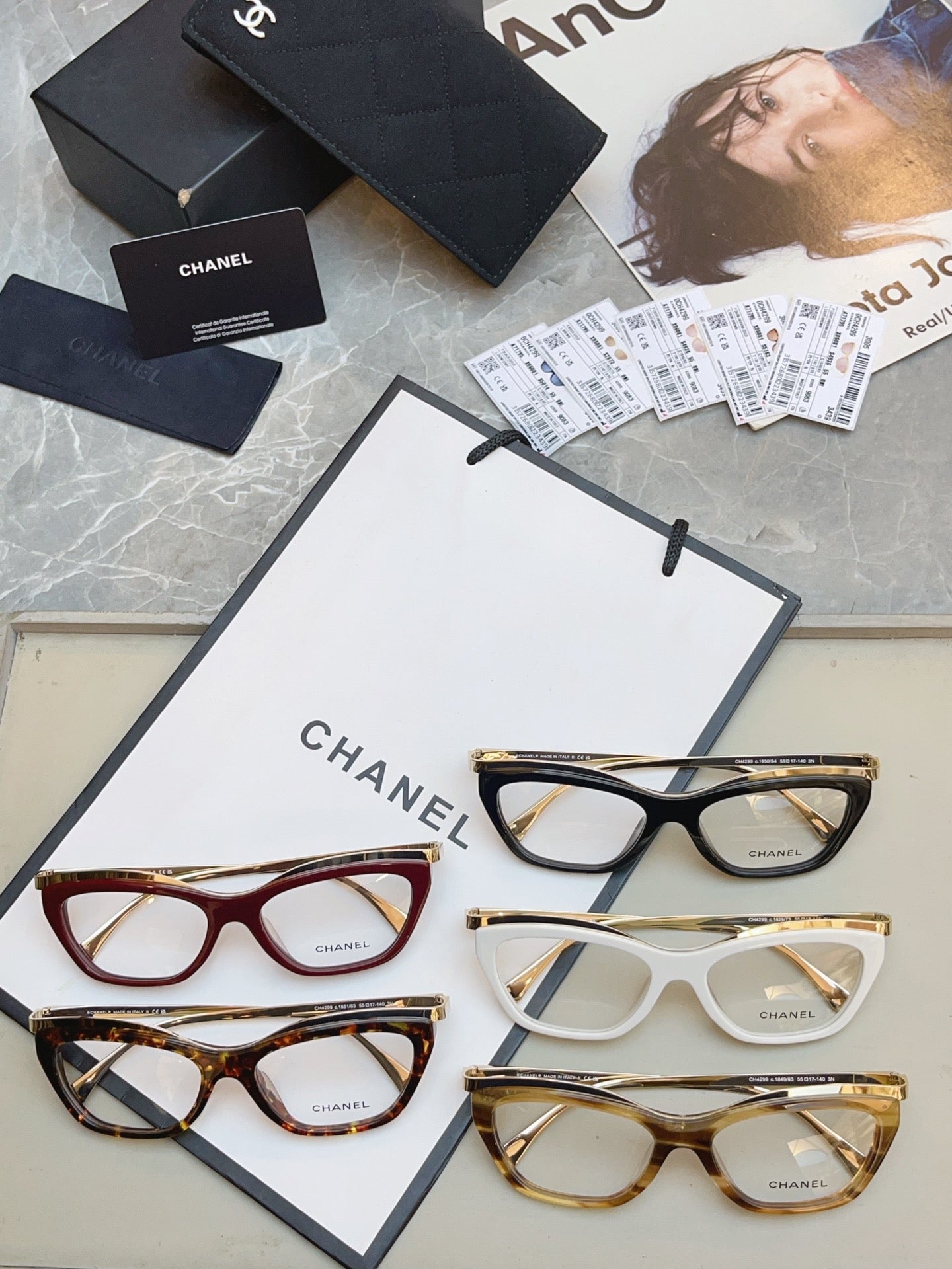 Chanel CH4299 Fashion Black Lens Sunglasses for Men & Women - detail image 9