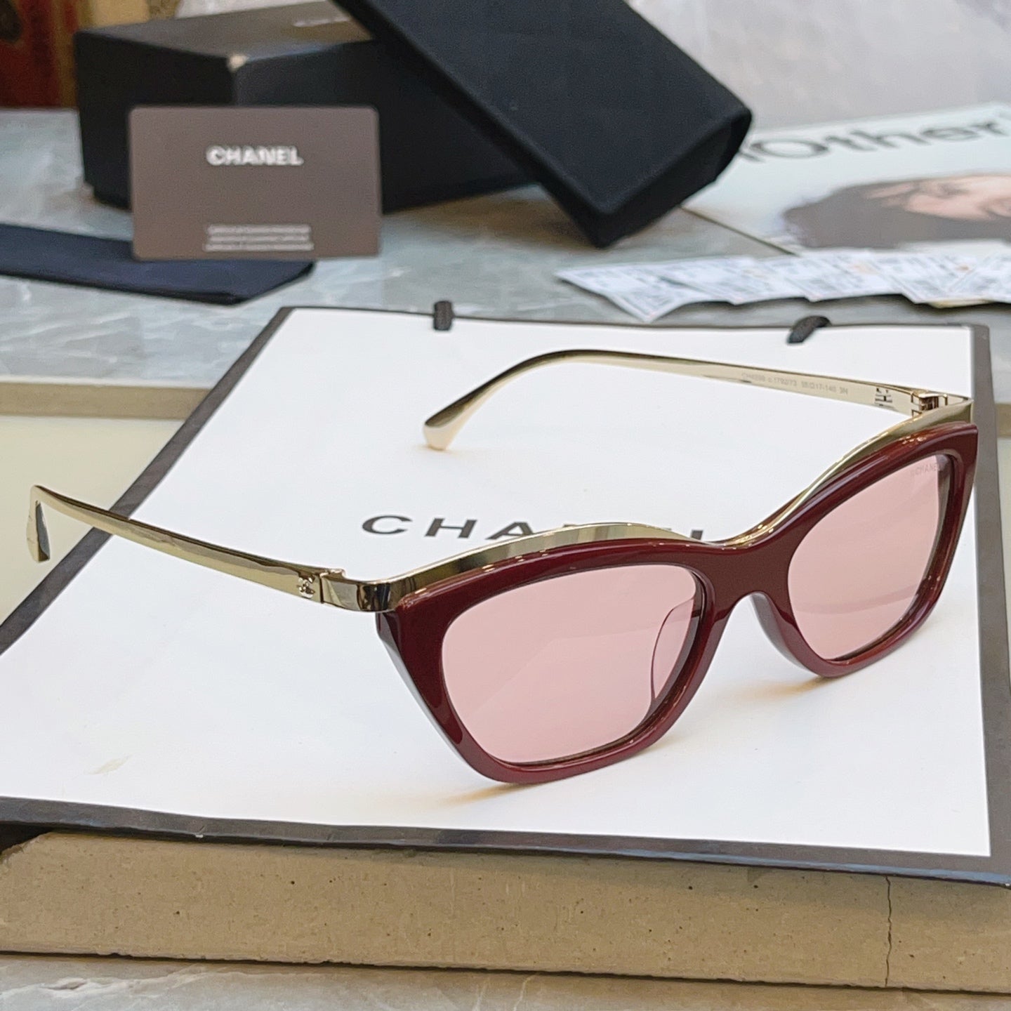 Chanel CH4299 Fashion Gray Lens Sunglasses for Men & Women - detail image 5