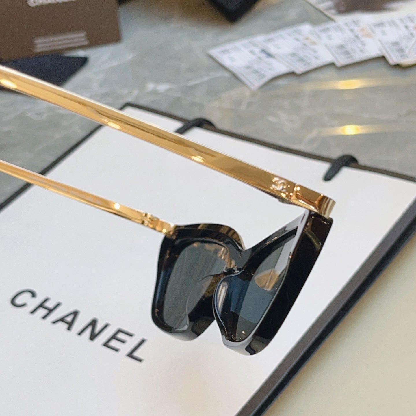 Chanel CH4299 Fashion Gray Lens Sunglasses for Men & Women - detail image 7