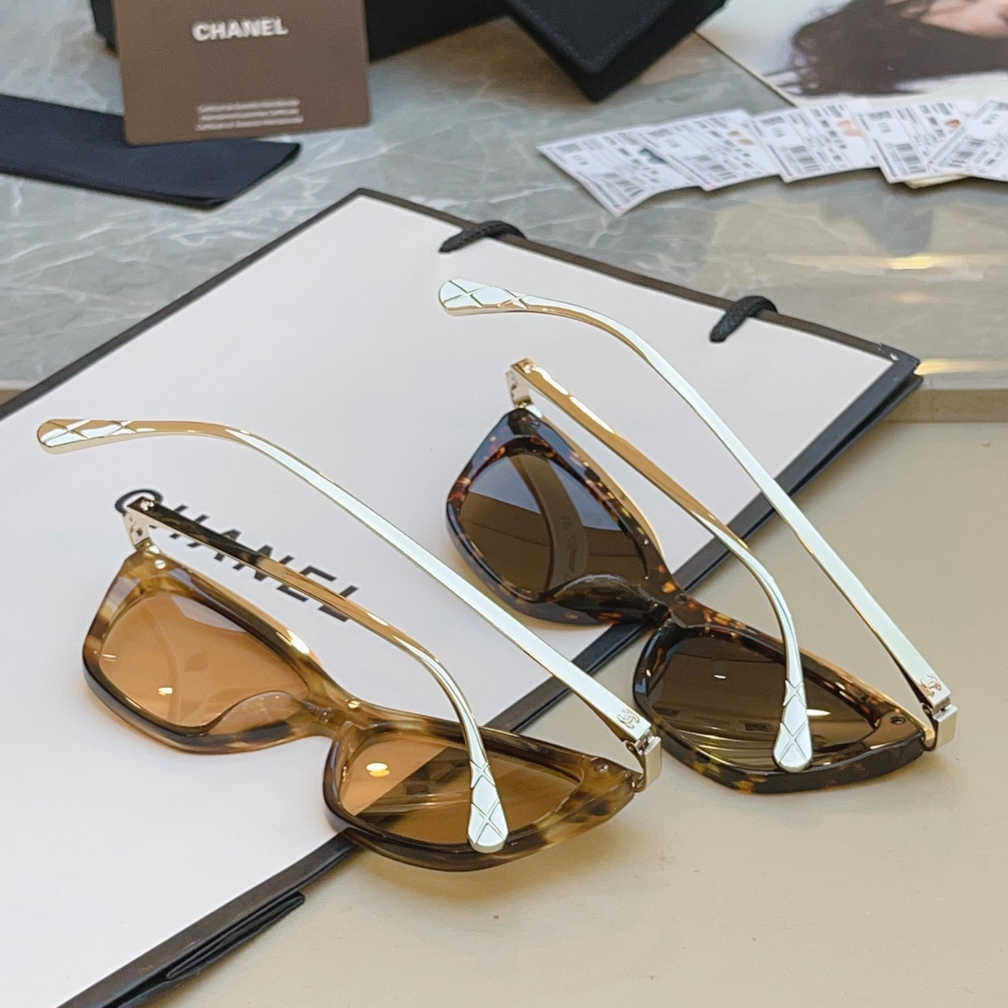 Chanel CH4299 Fashion Brown Lens Sunglasses for Men & Women - detail image 7