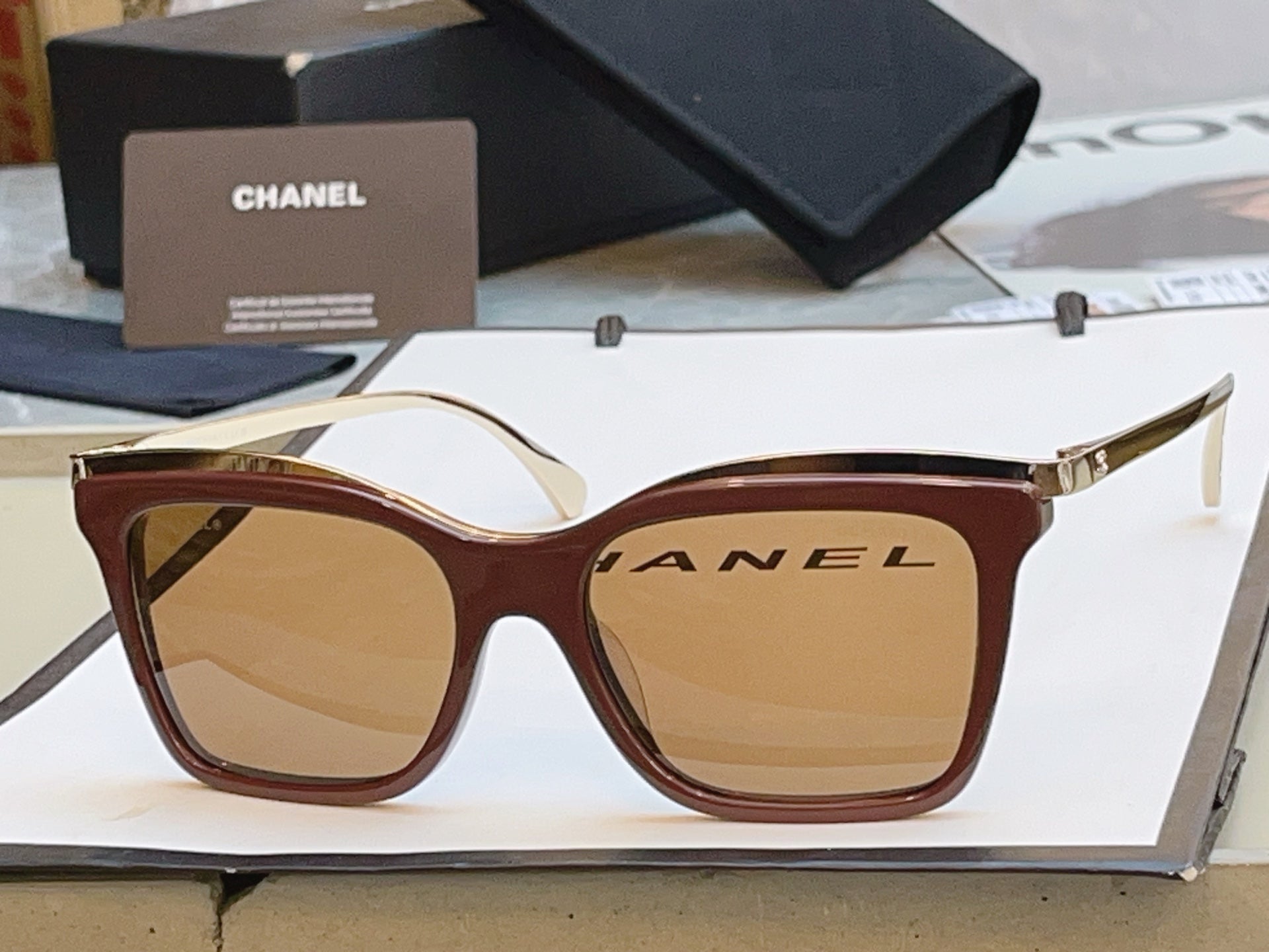 Chanel CH4301 Fashion Orange Lens Sunglasses for Men & Women - detail image 2