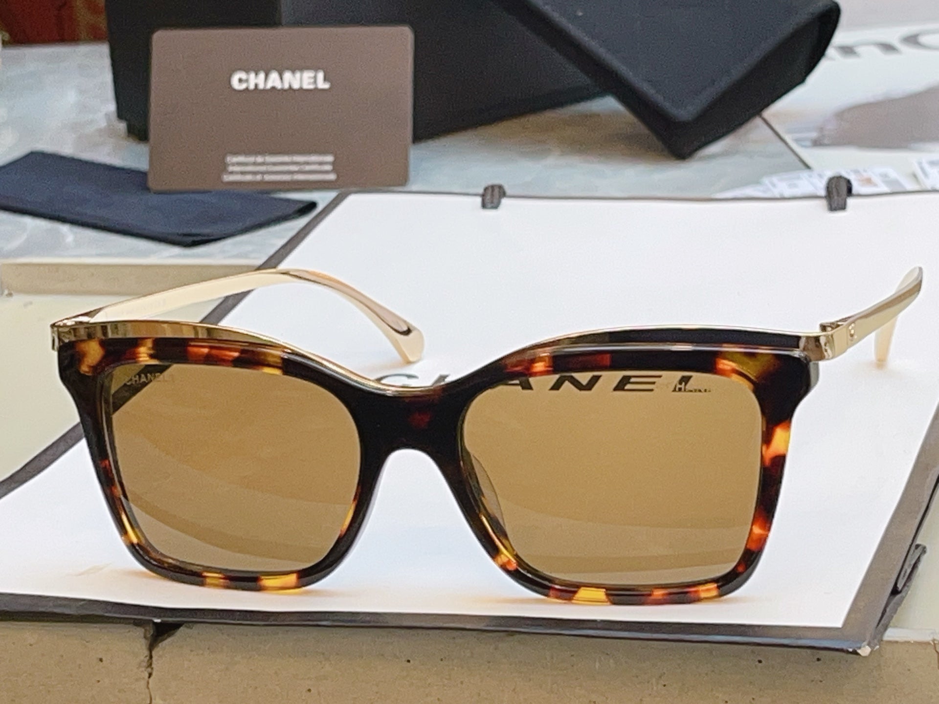 Chanel CH4301 Fashion Orange Lens Sunglasses for Men & Women