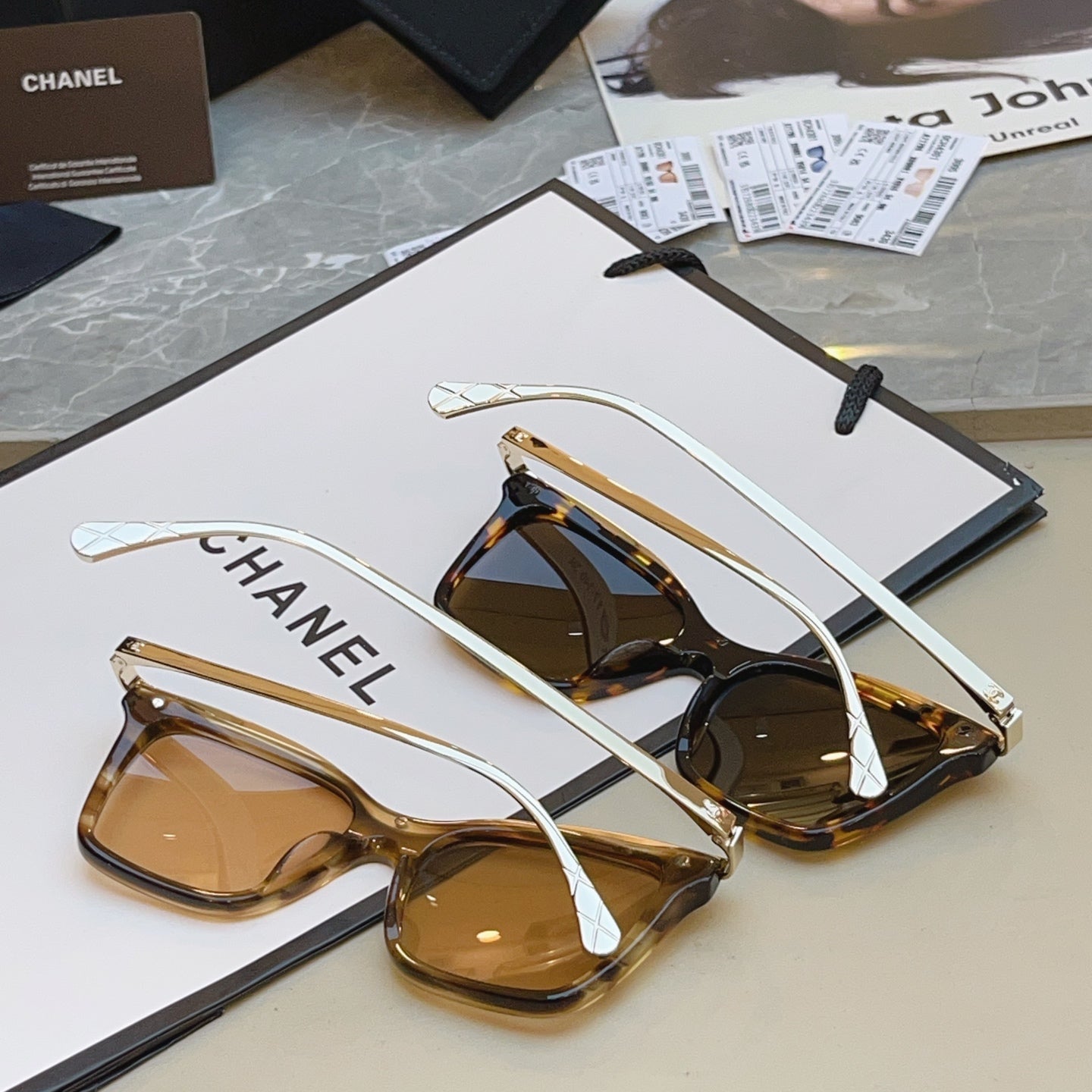 Chanel CH4301 Fashion Brown Lens Sunglasses for Men & Women - detail image 7