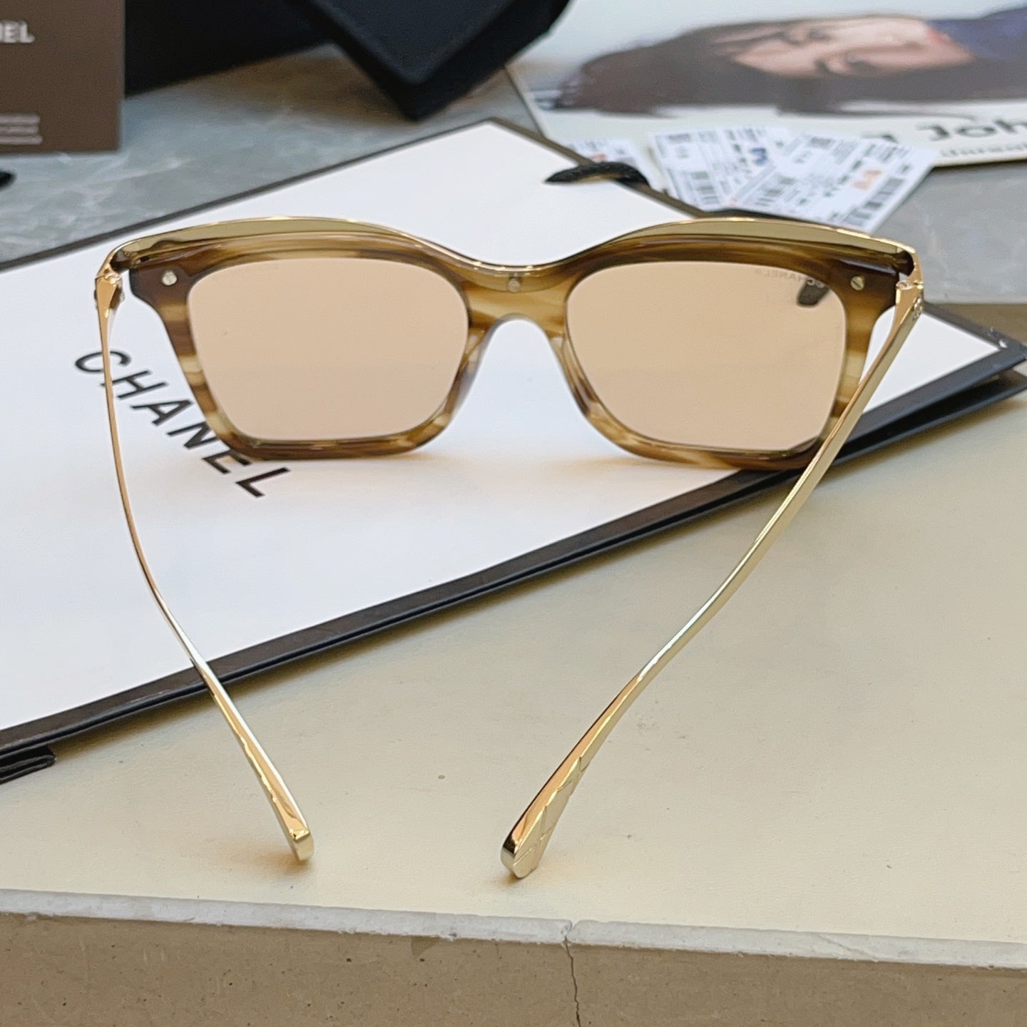 Chanel CH4301 Fashion Brown Lens Sunglasses for Men & Women - detail image 6