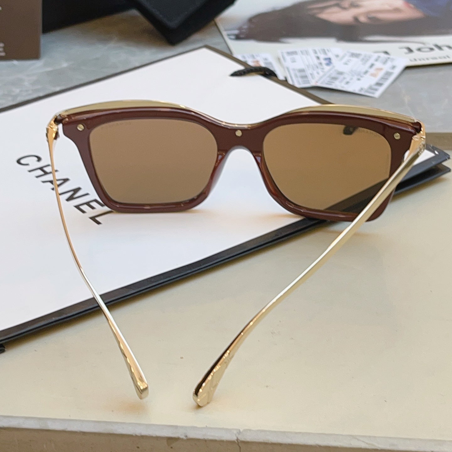 Chanel CH4301 Fashion Brown Lens Sunglasses for Men & Women - detail image 3