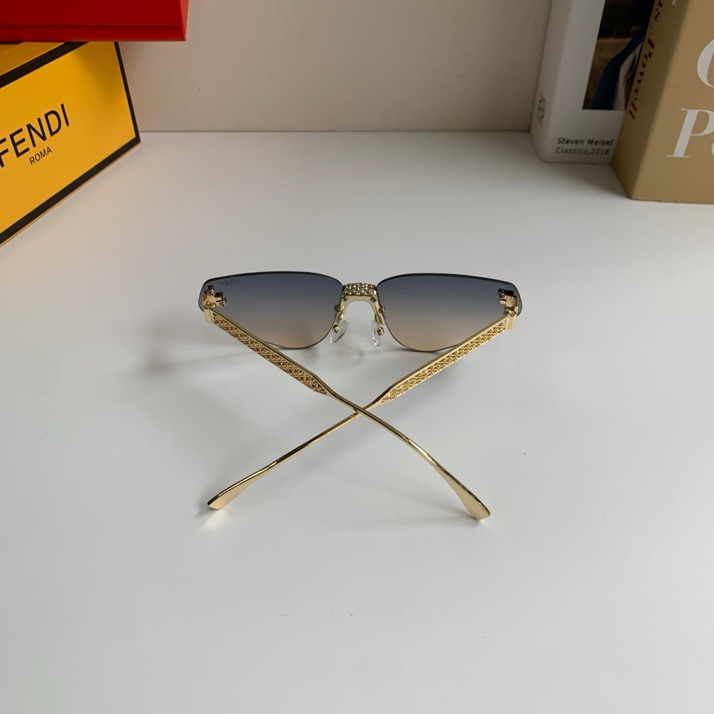 Fendi Metal Fashion Silver Lens Sunglasses for Men & Women - 487762 - detail image 8