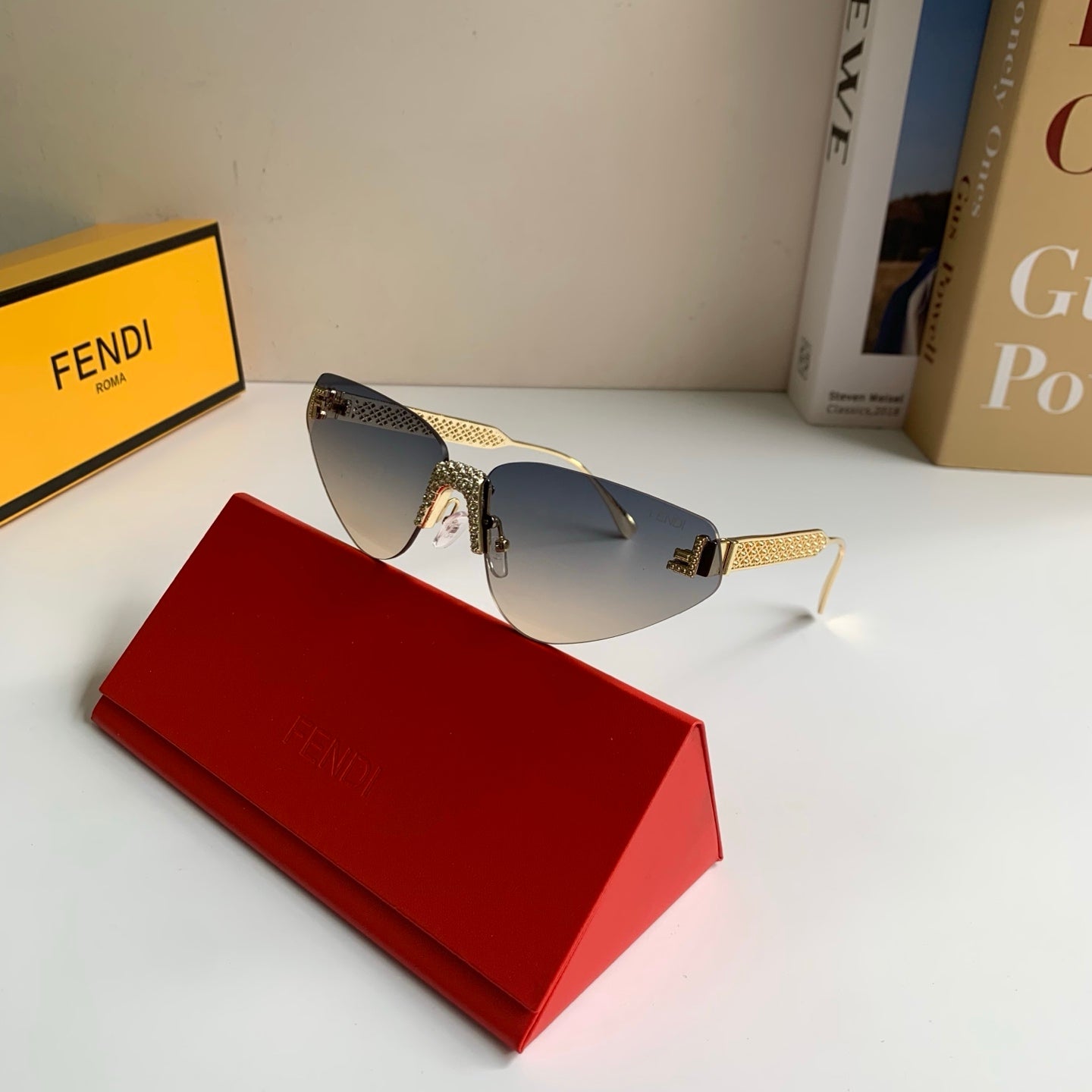 Fendi Metal Fashion Silver Lens Sunglasses for Men & Women - 487762 - detail image 5