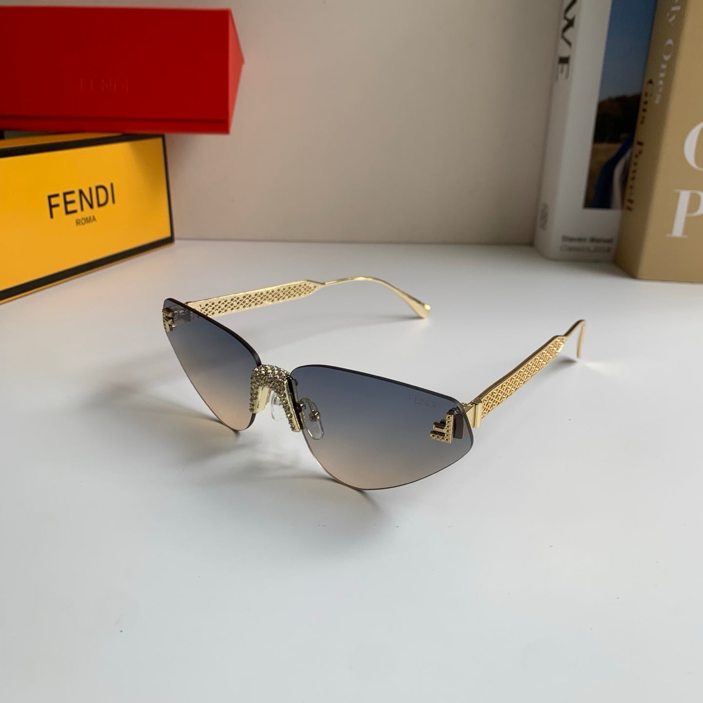 Fendi Metal Fashion Silver Lens Sunglasses for Men & Women - 487762 - detail image 2