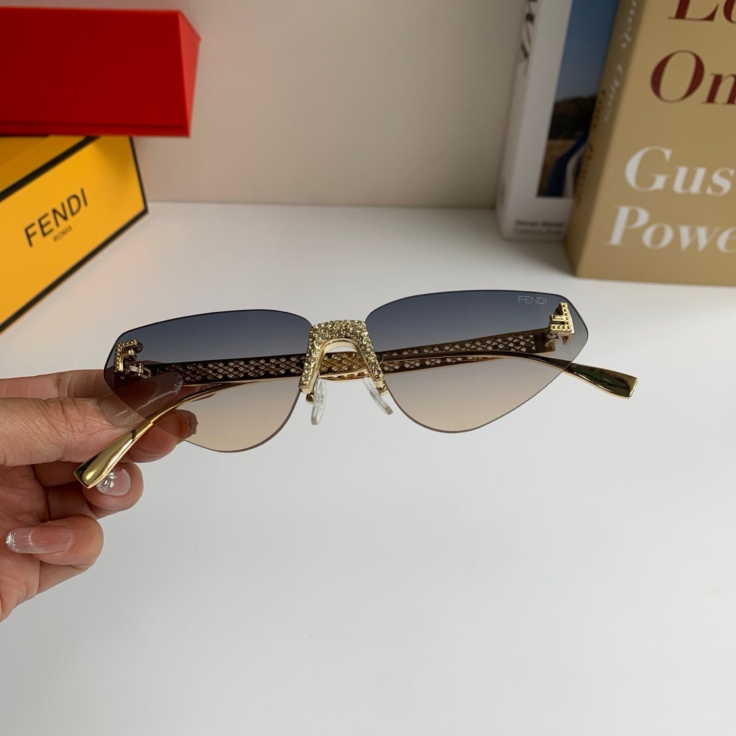 Fendi Metal Fashion Silver Lens Sunglasses for Men & Women - 487762 - detail image 4