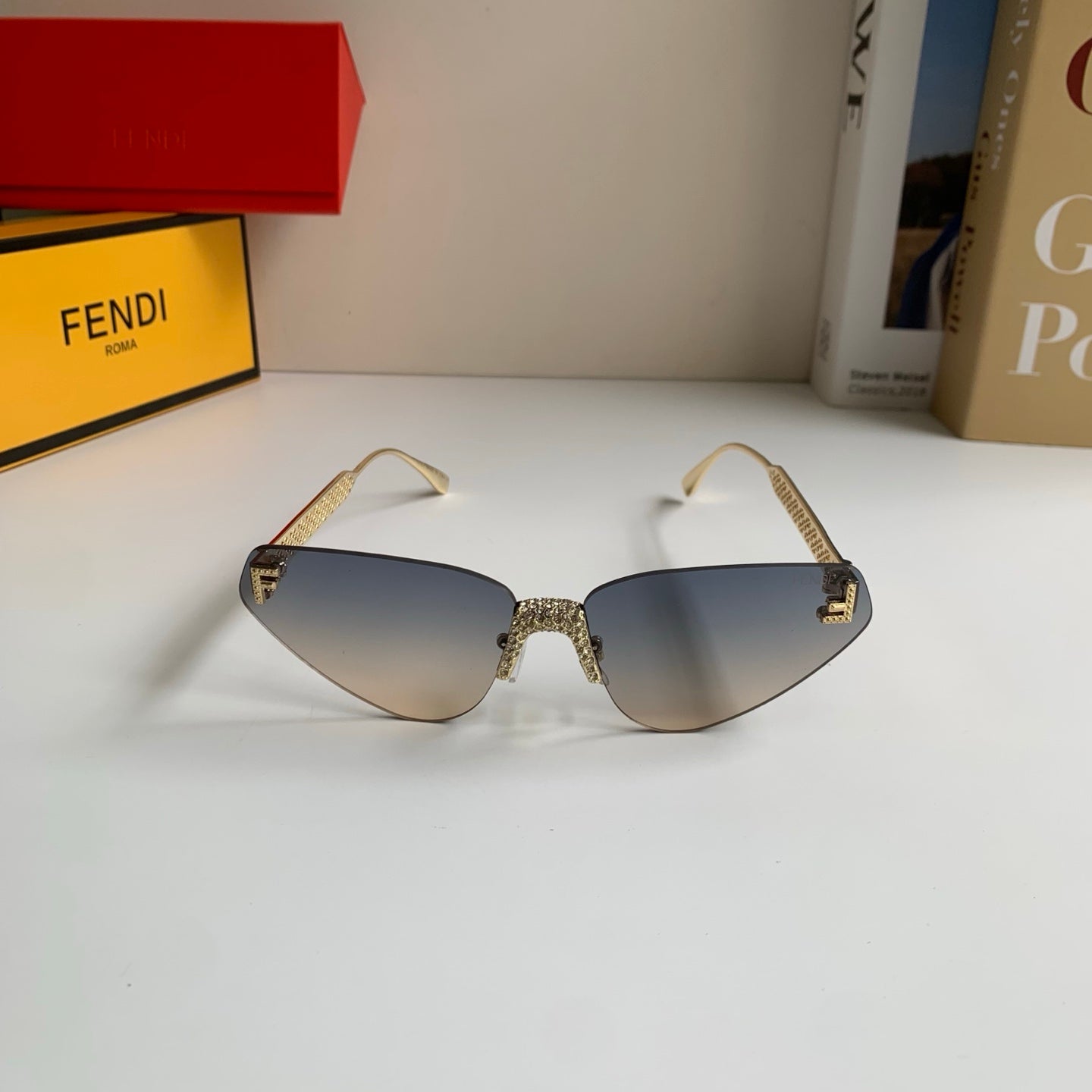 Fendi Metal Fashion Silver Lens Sunglasses for Men & Women - 487762 - detail image 3