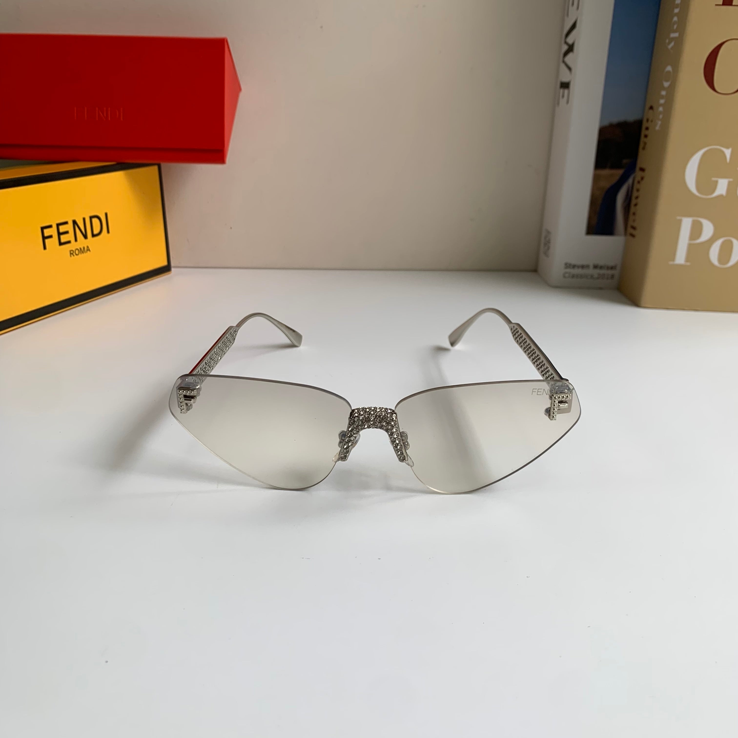 Fendi Metal Fashion Silver Lens Sunglasses for Men & Women - 487763 - detail image 5