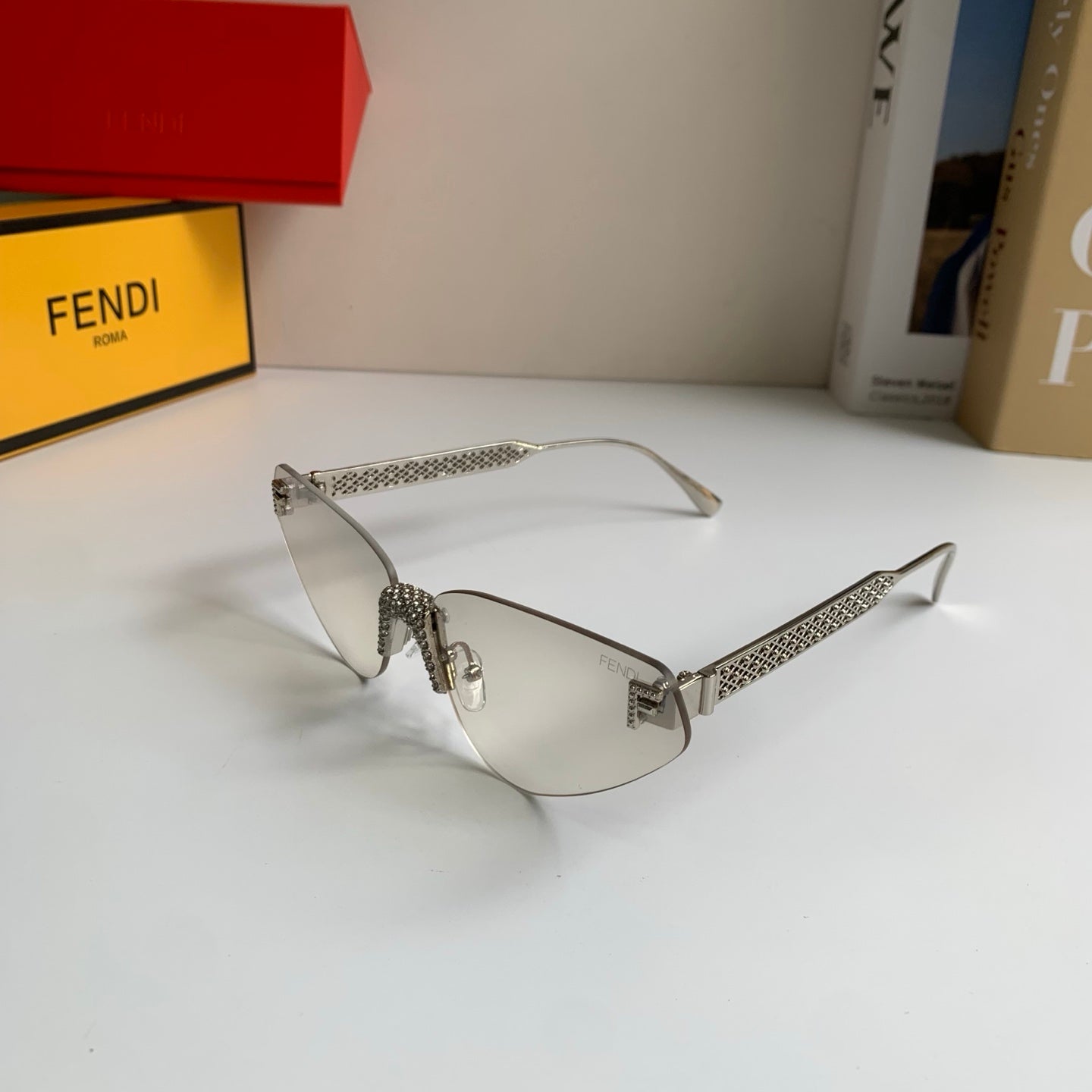 Fendi Metal Fashion Silver Lens Sunglasses for Men & Women - 487763 - detail image 2