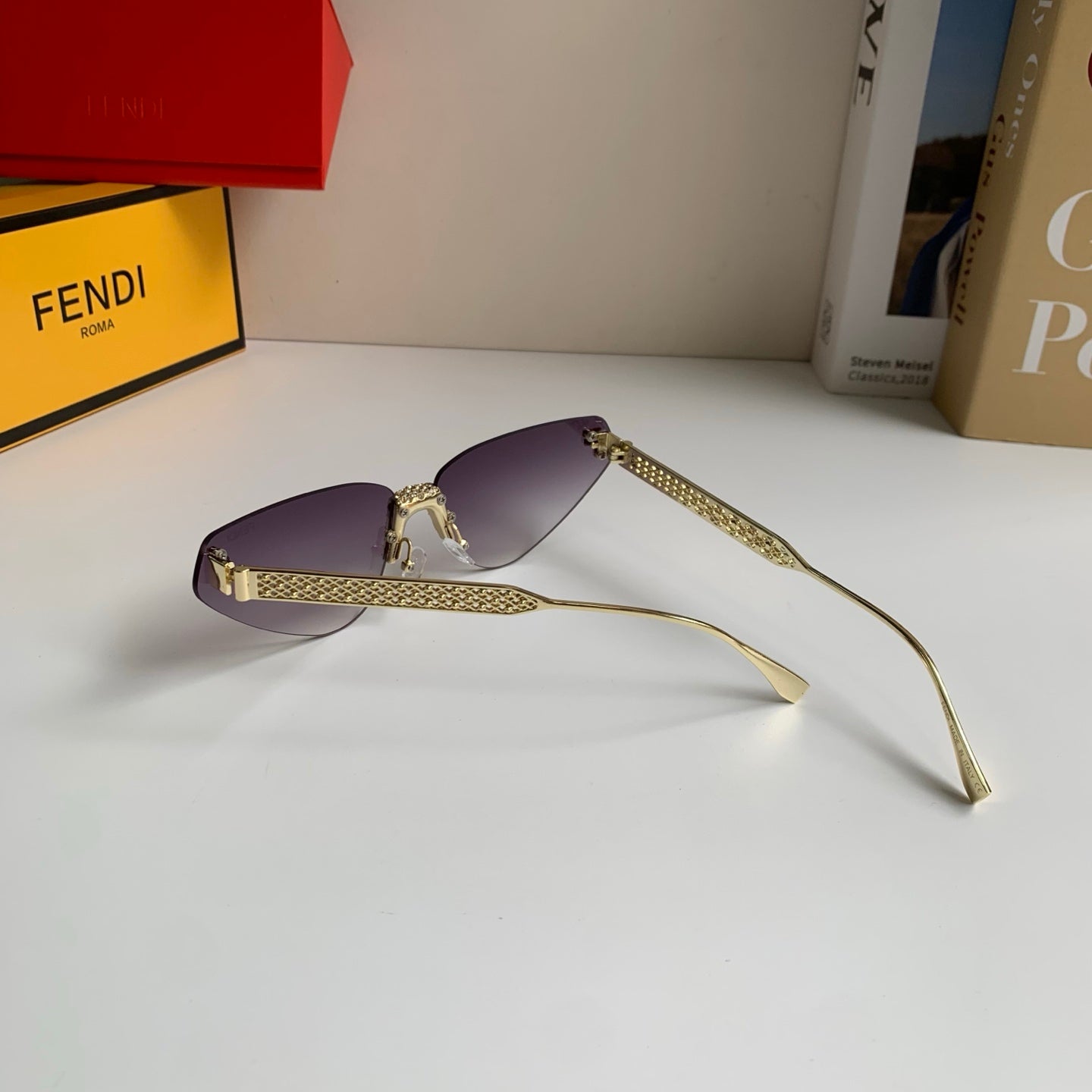 Fendi Metal Fashion Silver Lens Sunglasses for Men & Women - 487764 - detail image 8