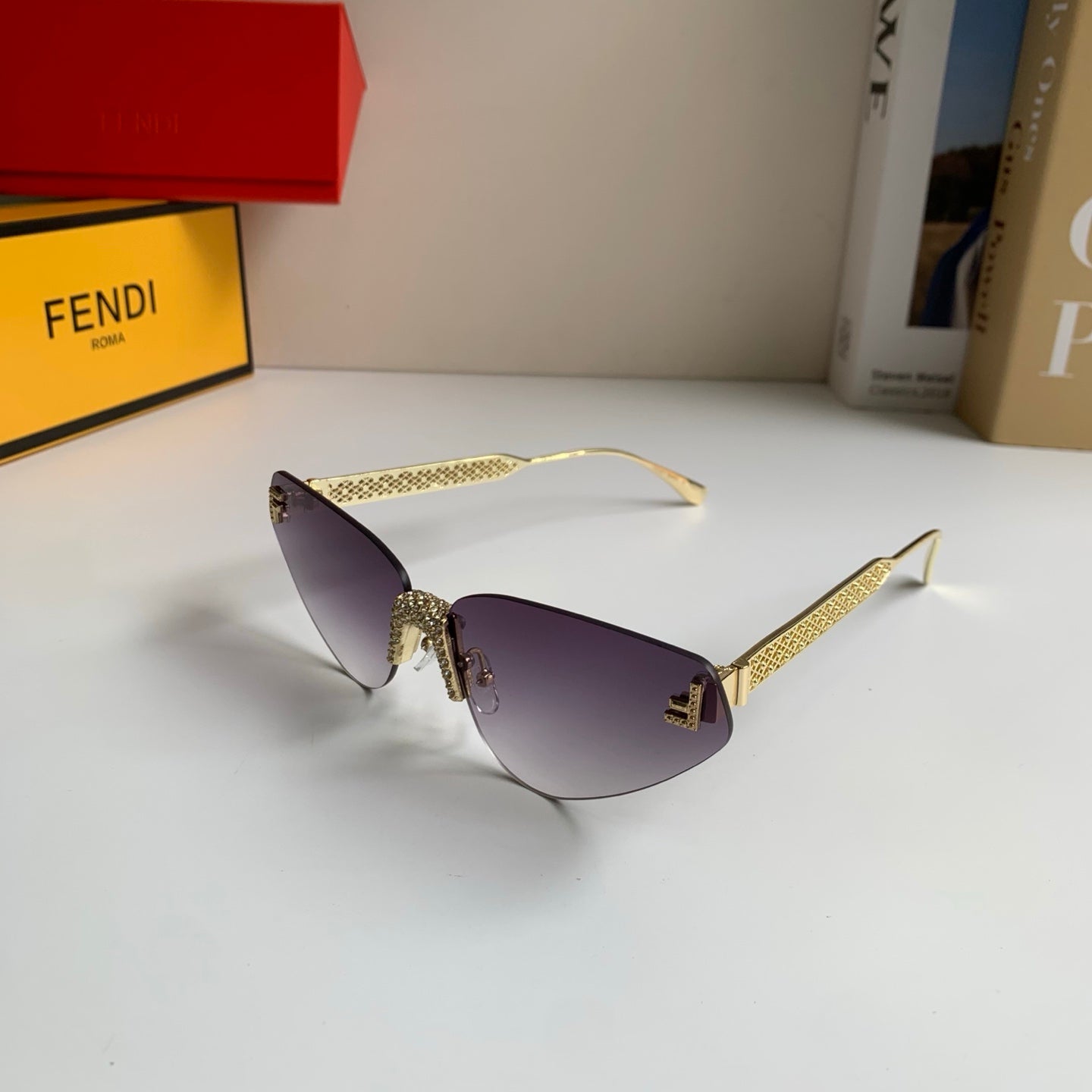 Fendi Metal Fashion Silver Lens Sunglasses for Men & Women - 487764 - detail image 2