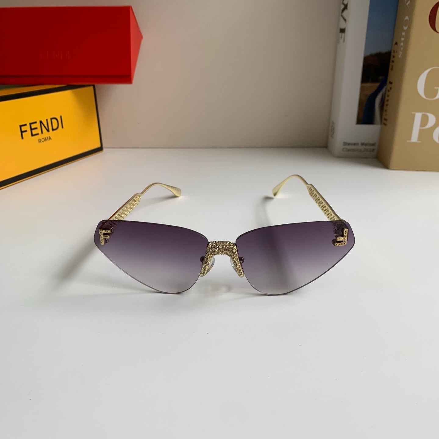 Fendi Metal Fashion Silver Lens Sunglasses for Men & Women - 487764 - detail image 5