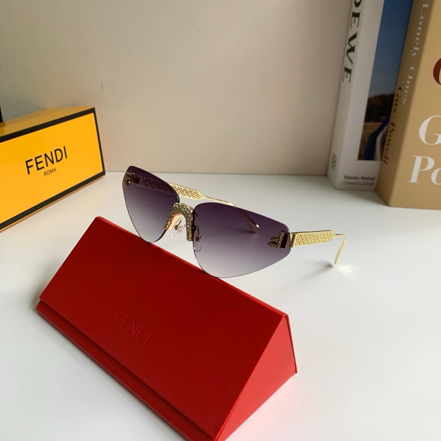 Fendi Metal Fashion Silver Lens Sunglasses for Men & Women - 487764 - detail image 4