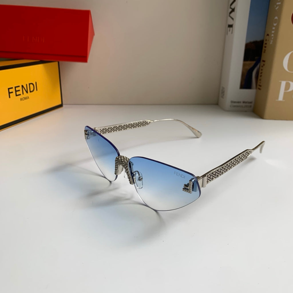 Fendi Metal Fashion Silver Lens Sunglasses for Men & Women - 487765 - detail image 2