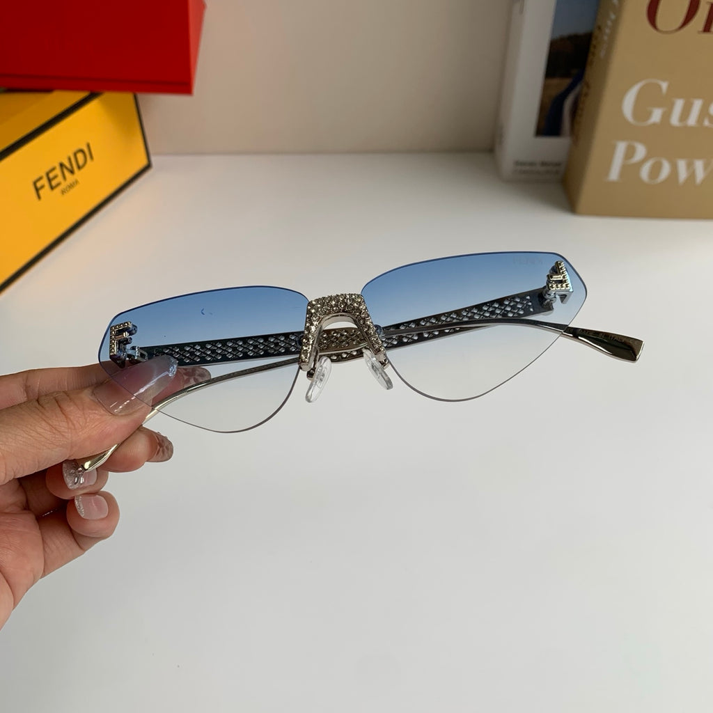 Fendi Metal Fashion Silver Lens Sunglasses for Men & Women - 487765 - detail image 3