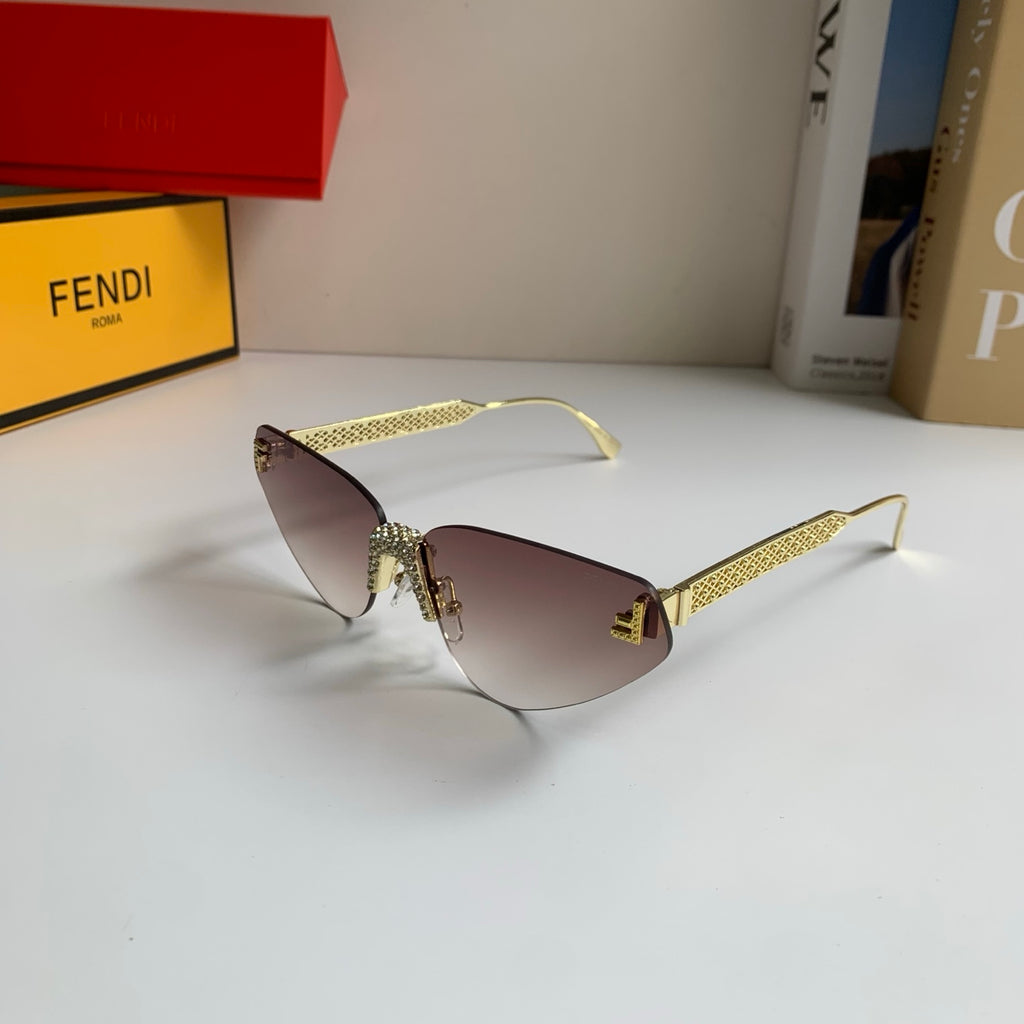 Fendi Metal Fashion Silver Lens Sunglasses for Men & Women - 487766 - detail image 2
