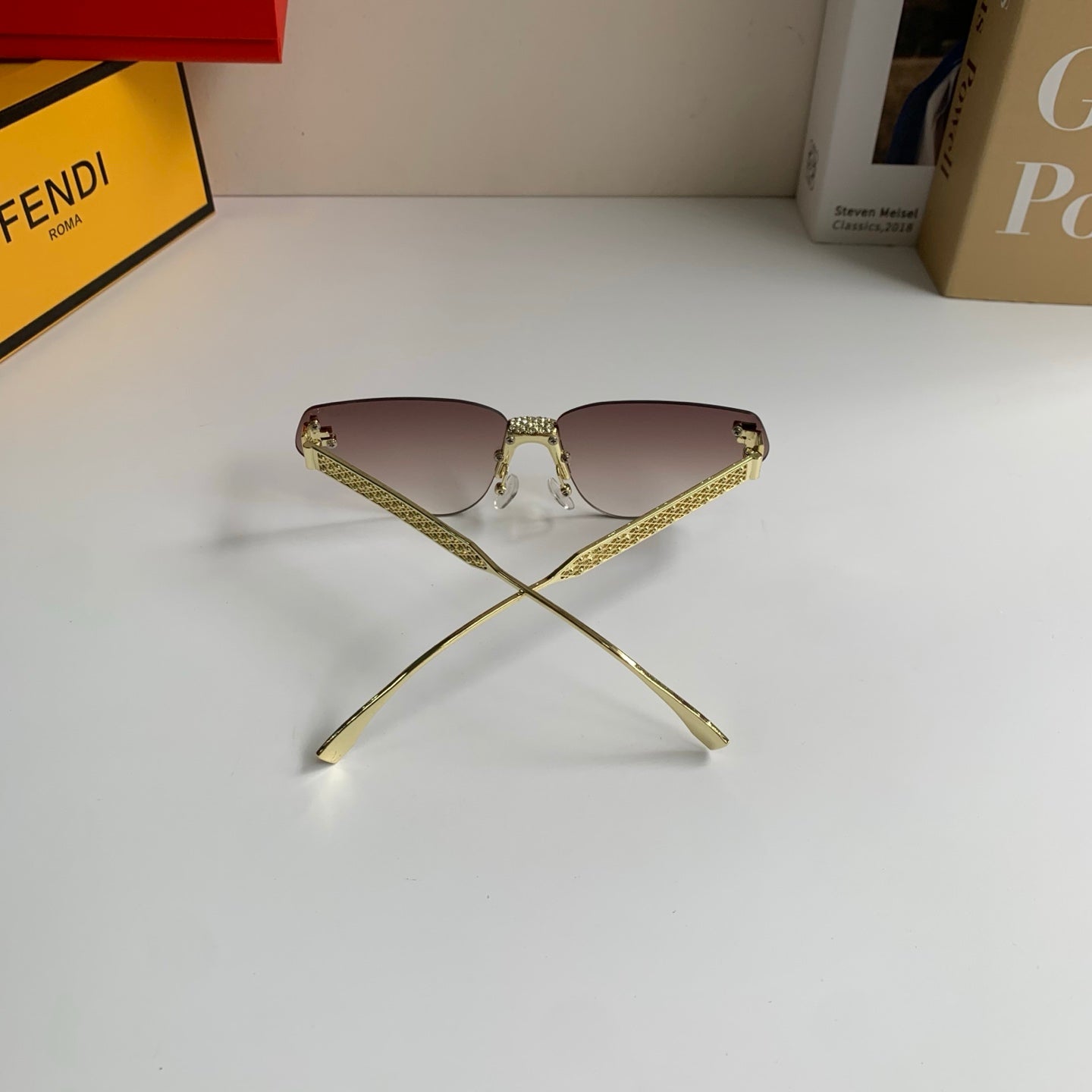 Fendi Metal Fashion Silver Lens Sunglasses for Men & Women - 487766 - detail image 8