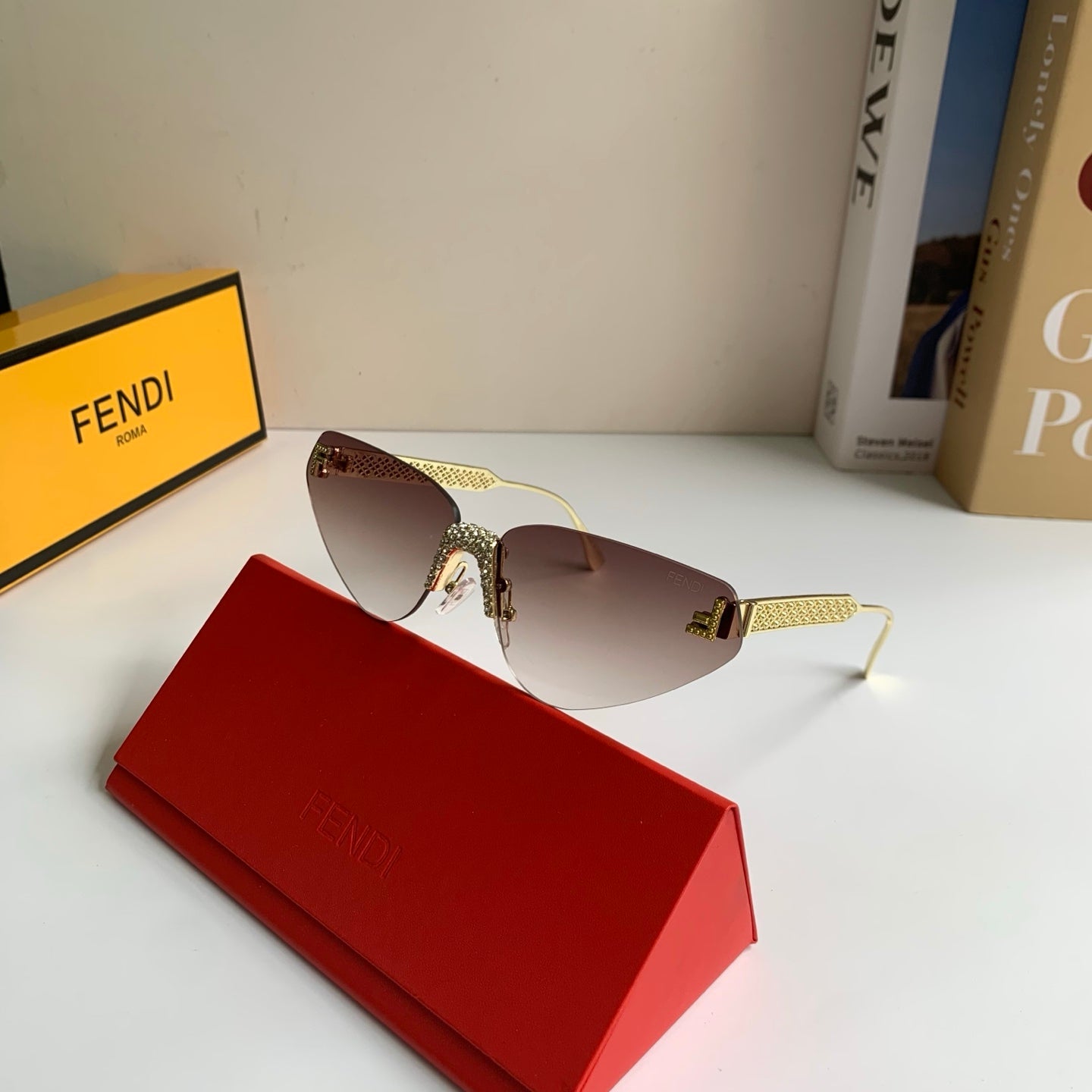 Fendi Metal Fashion Silver Lens Sunglasses for Men & Women - 487766 - detail image 5