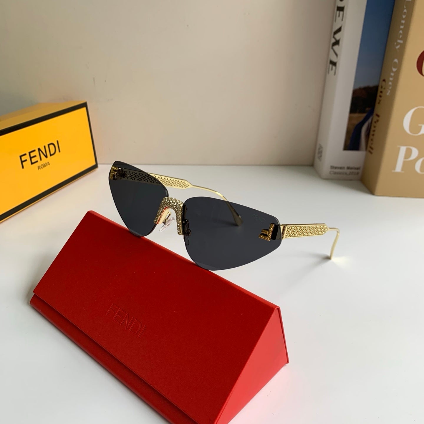 Fendi Metal Fashion Silver Lens Sunglasses for Men & Women - detail image 4