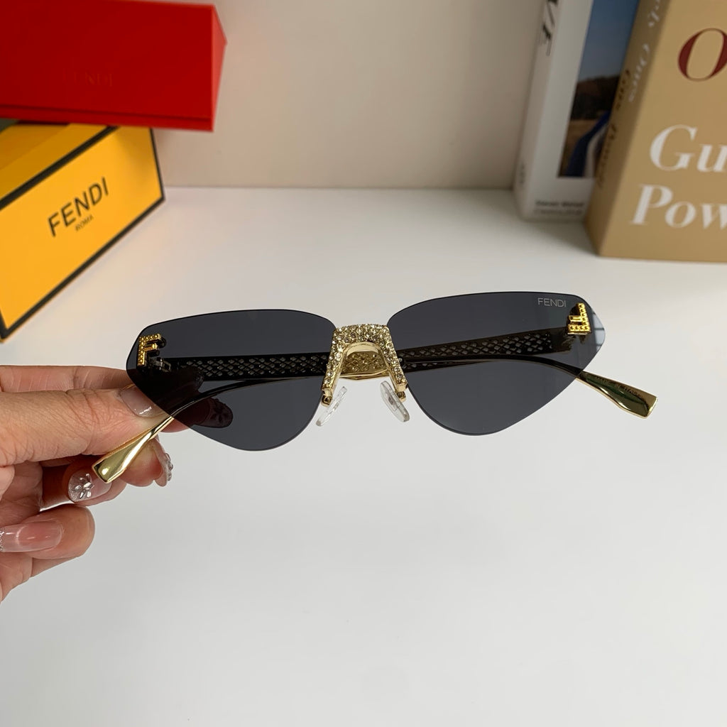 Fendi Metal Fashion Silver Lens Sunglasses for Men & Women - detail image 3