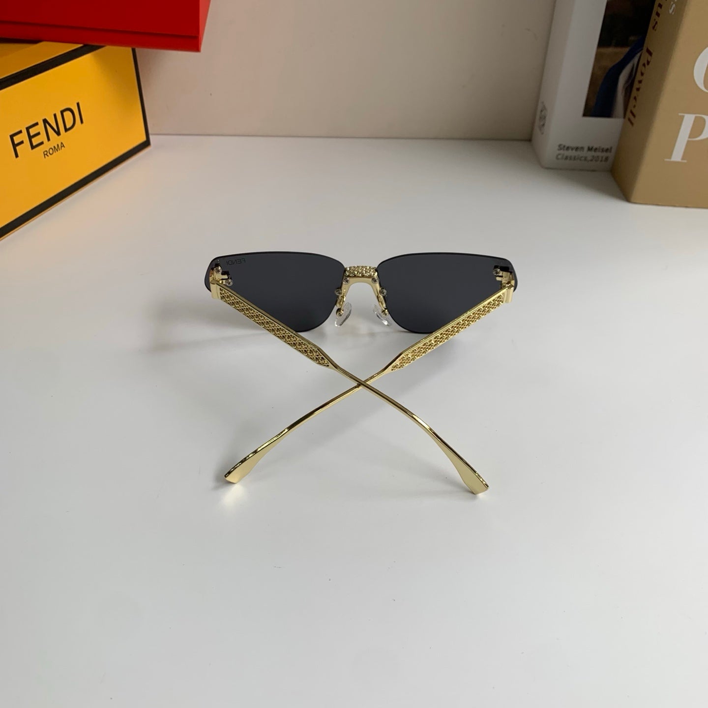 Fendi Metal Fashion Silver Lens Sunglasses for Men & Women - detail image 7