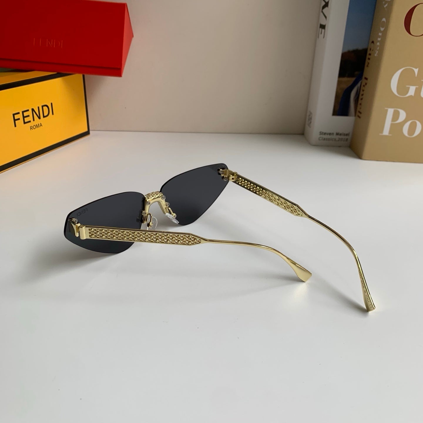 Fendi Metal Fashion Silver Lens Sunglasses for Men & Women - detail image 8