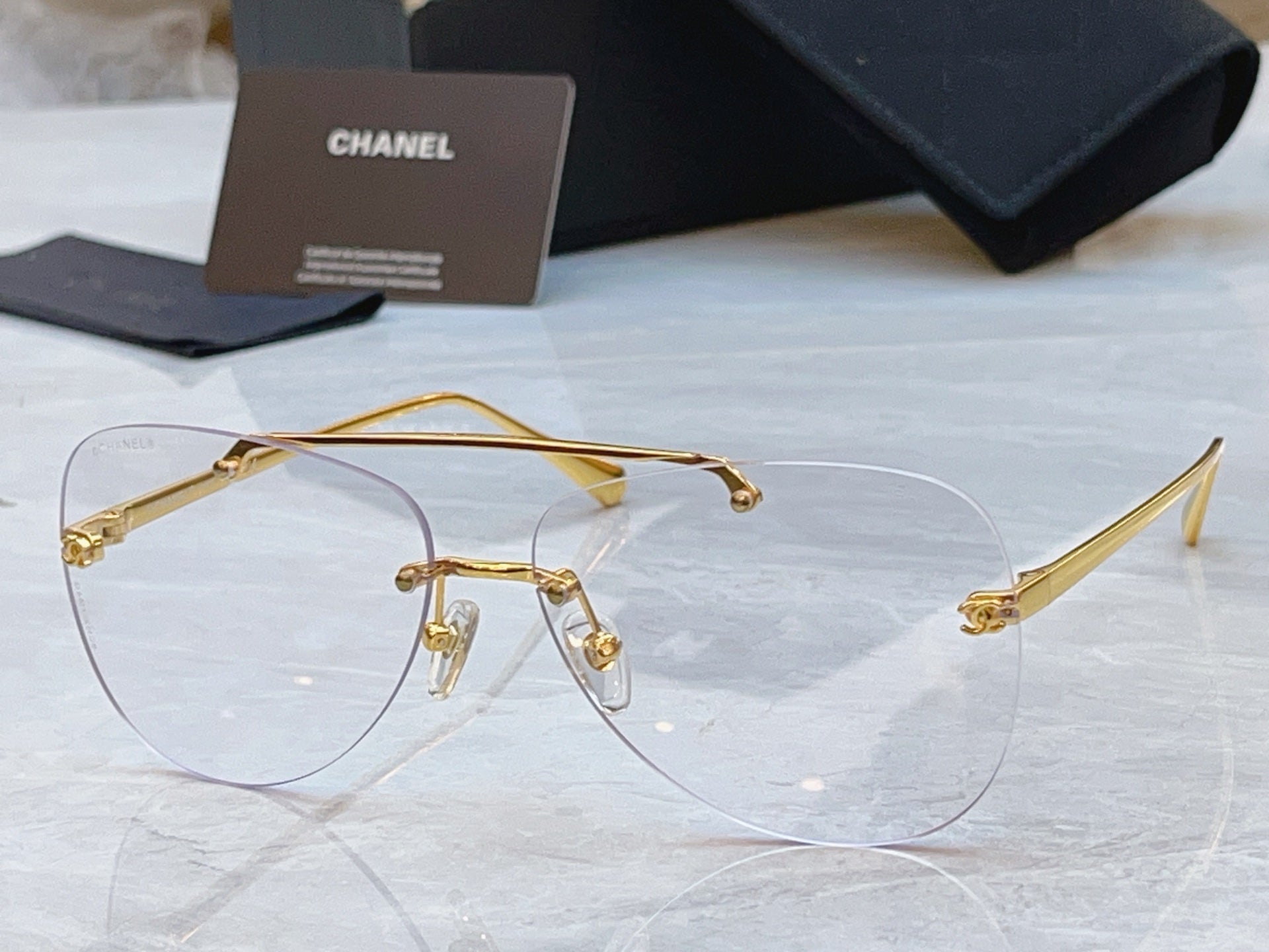 Chanel CH4285T Fashion Silver Lens Sunglasses for Men & Women - detail image 2
