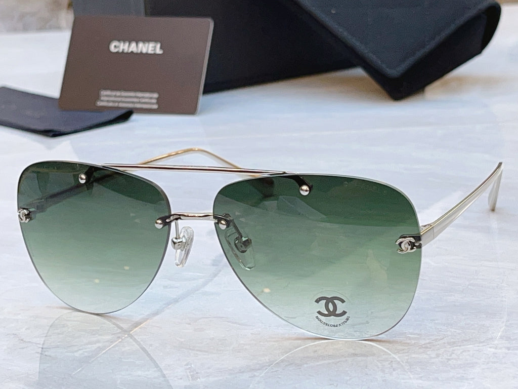 Chanel CH4285T Fashion Silver Lens Sunglasses for Men & Women - detail image 6